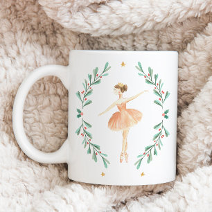 Mug Basse-noisette ballerine botanique joli Noël