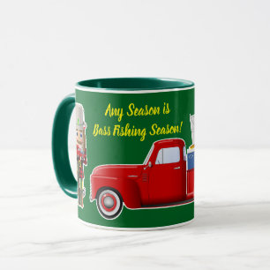 Mug Basse Pêcheur Nutcracker avec Petit Camion Rouge