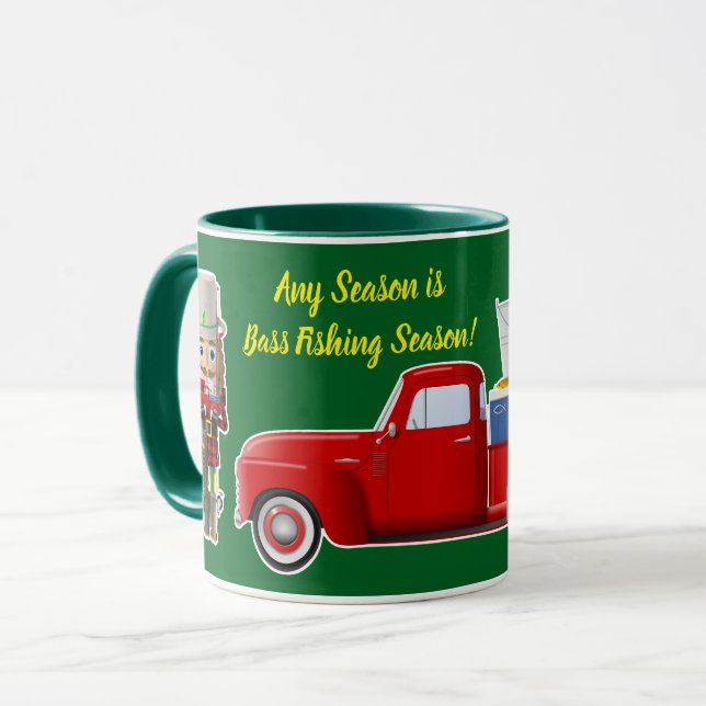 Mug Basse Pêcheur Nutcracker avec Petit Camion Rouge (Devant gauche)