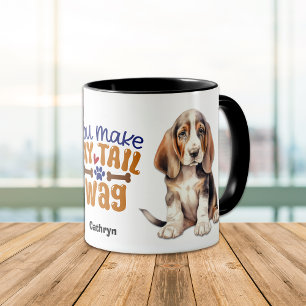 Mug Basset Hound Chien de Chien de Chien Vous Faites M