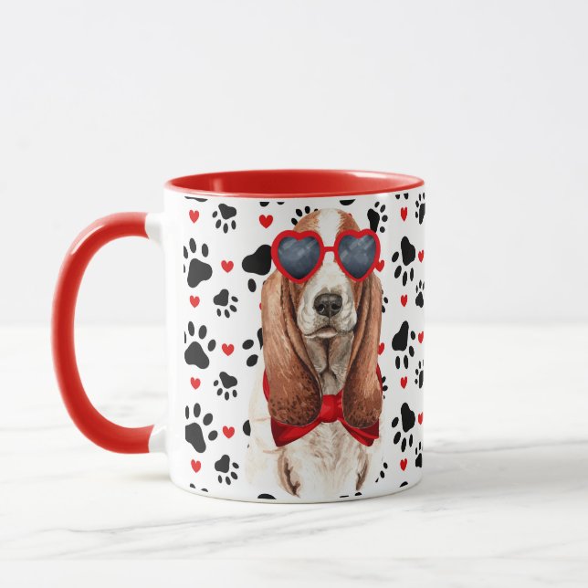 Mug Basset Hound Love Funny Dog Lover (Gauche)