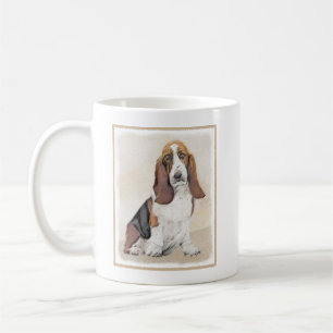 Mug Basset Hound Peinture - Cute Original Chien Art