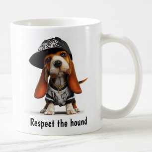 Mug Basset Hound Thug Life