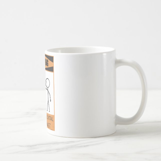 Mug Bassoonist capricieux d'avertissement (Droite)