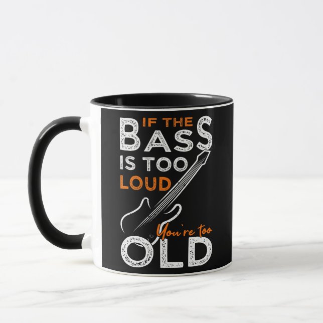 Mug Bassplayer Bass Guitare drôle Baider disant (Gauche)