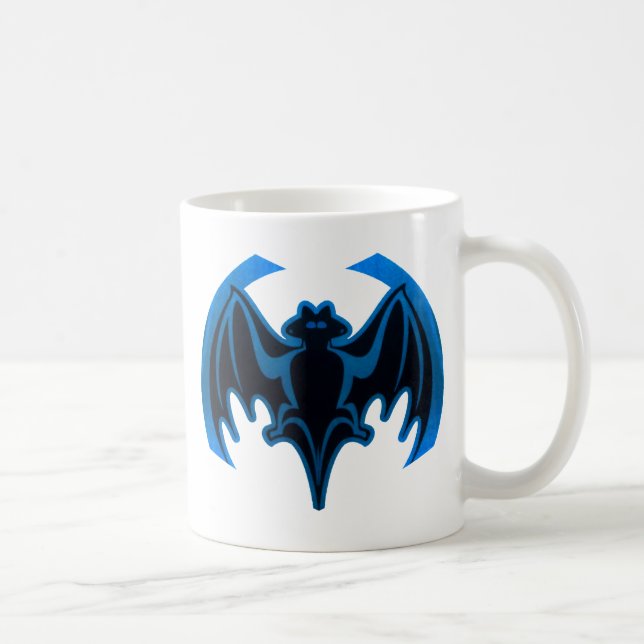 Mug Bat Bleu Le MUSÉE Zazzle Cadeaux (Droite)