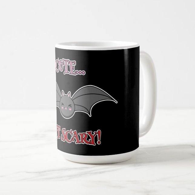 Mug Bat mignonne mais effrayant (Devant droit)