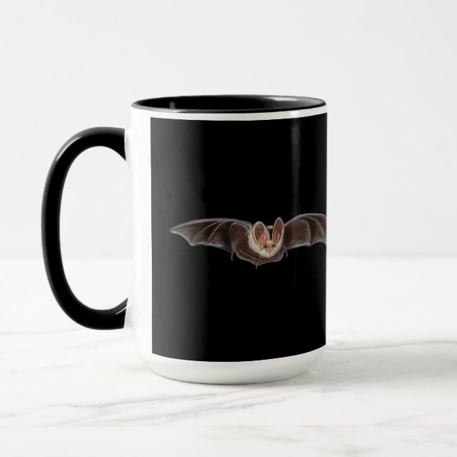 Mug Bat Pipistrellus pipistrellus illustration noir (Gauche)