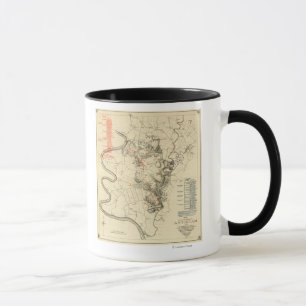 Mug Bataille d'Antietam - carte panoramique 4 de
