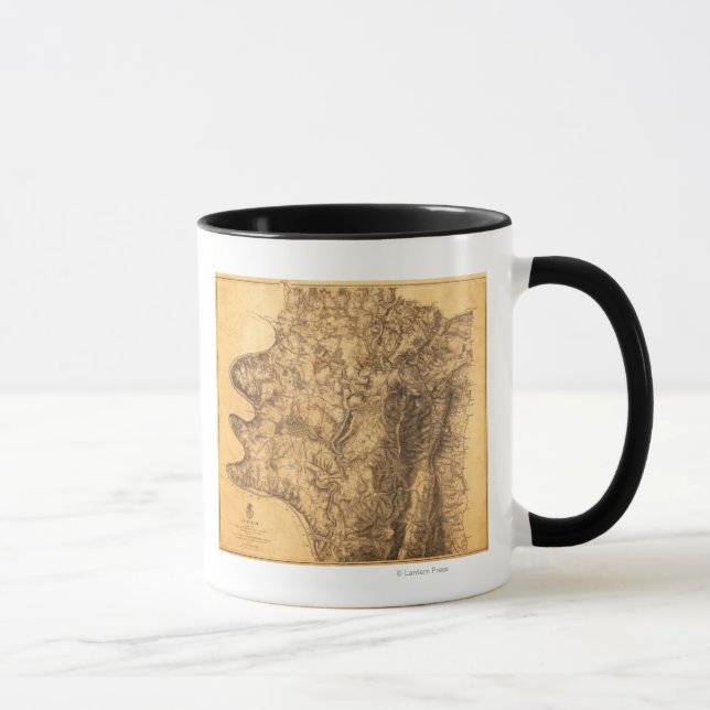 Mug Bataille d'Antietam - Guerre civile Carte panorami (Droite)