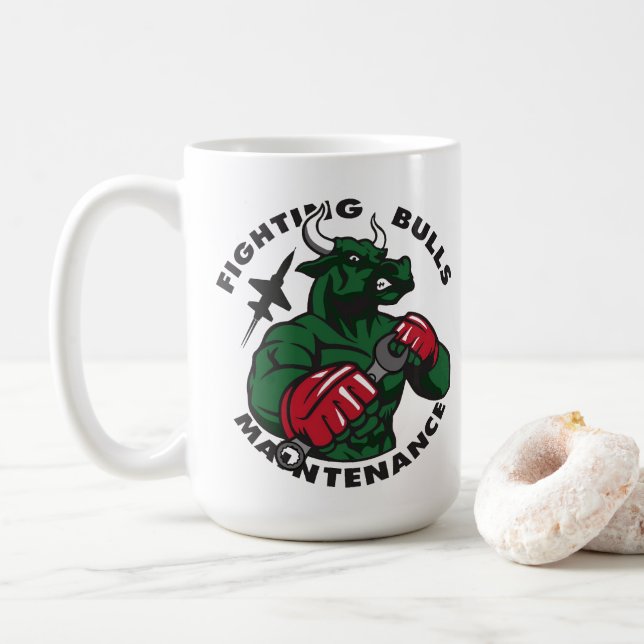 Mug Bataille de maintenance des taureaux de combat (Avec donut)