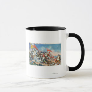Mug Bataille de scène de colline de soute -