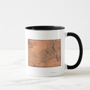 Mug Bataille de Shiloh - carte panoramique 5 de guerre