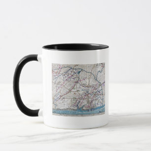 Mug Bataille de Shiloh - Guerre civile Carte panoramiq