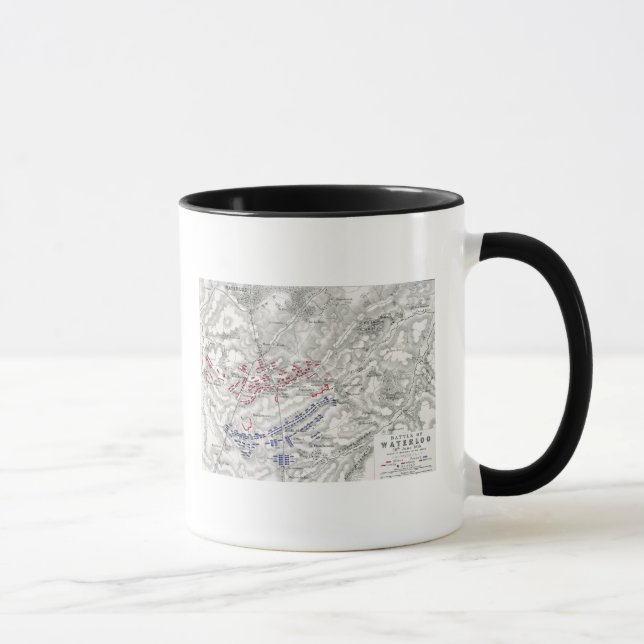 Mug Bataille de waterloo, le 18 juin 1815, feuille (Droite)
