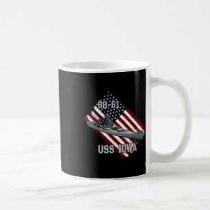 Mug Bataillon Uss Iowa & Combat Warship Bb-61 Vet