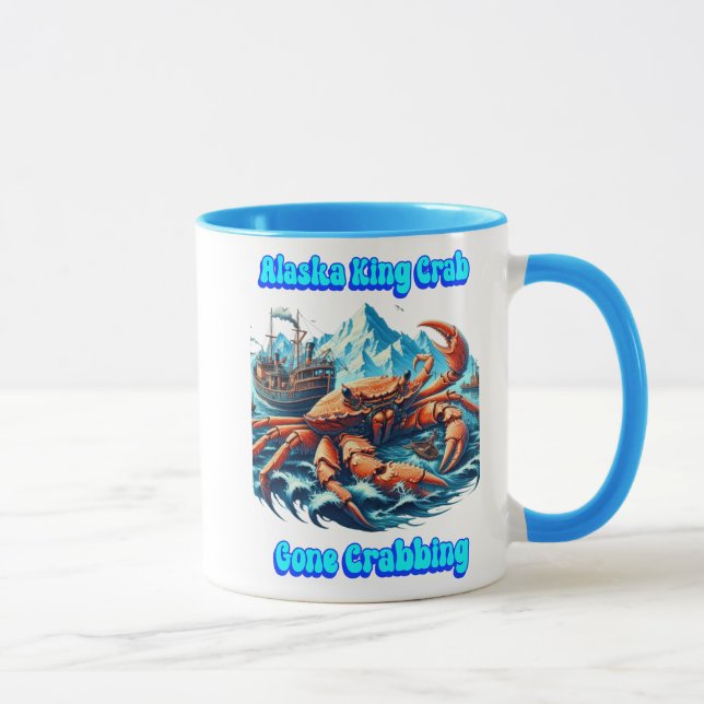 Mug Bâtard de crabe ancien du roi de l'Alaska (Droite)