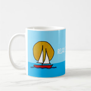 Mug Bateau à voile dans le Soleil Relax & Revitalize