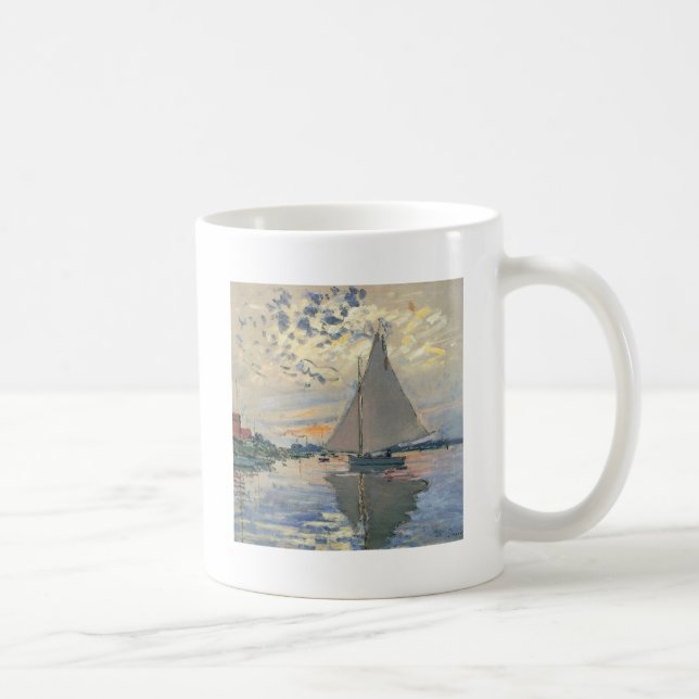 Mug Bateau à voile de Monet Impressionnisme français C (Droite)