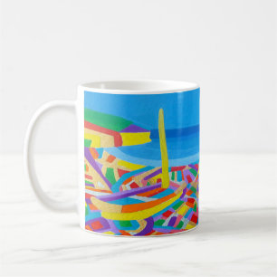 Mug Bateau à voile en bord de mer