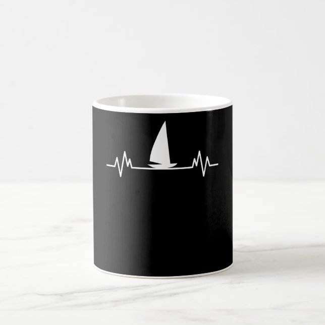 Mug Bateau à voile Heartbeat Skipper Fun Catamaran Cad (Centre)