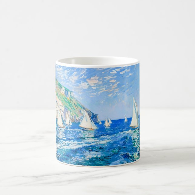Mug Bateau à voile impressionniste aux falaises – Ocea (Centre)