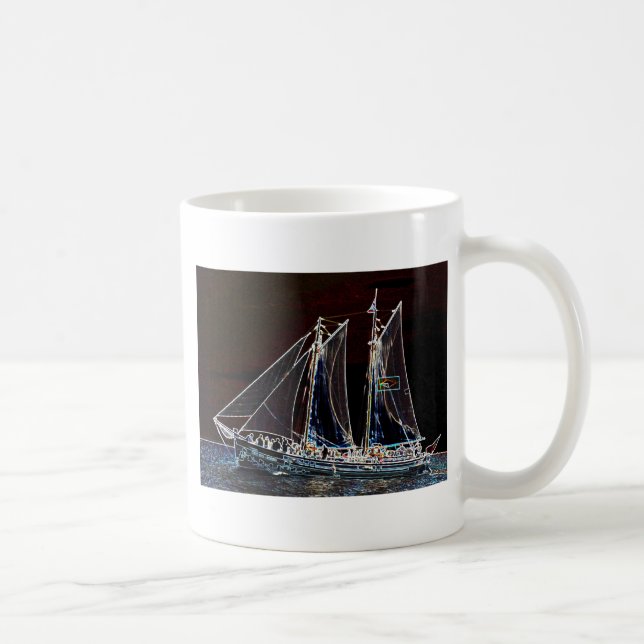 Mug Bateau à voile - Photo Abstraite (Droite)