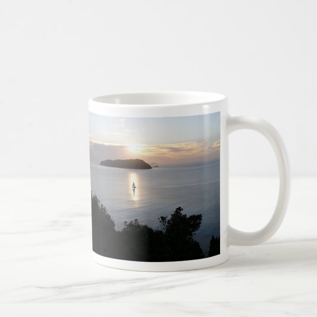 Mug Bateau à voile Sunrise & Mt Paku Habour Tairua NZ (Droite)
