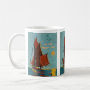 MUG BATEAU À VOILE TEXTUEL NEEDLEPOINT PAISIBLE