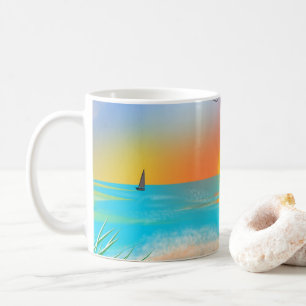 Mug Bateau à voile tropical