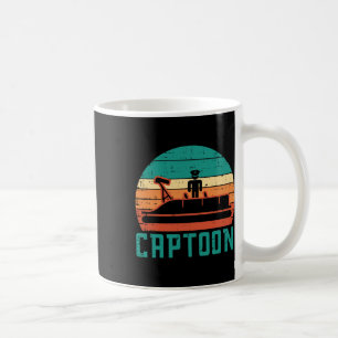 Mug Bateau Captoon Coucher de soleil Rétro Ponton Capi