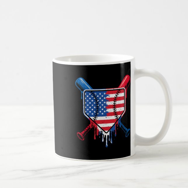 Mug Bateau de baseball Boys Ice Cream Patriotic Americ (Droite)