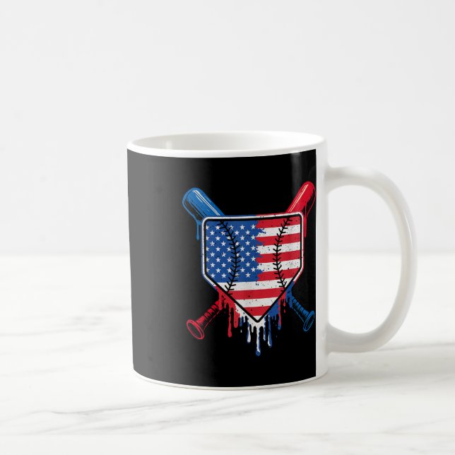Mug Bateau de baseball Boys Ice Cream Patriotic Americ (Droite)