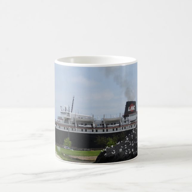 Mug Bateau de charbon SS Badger à Manitowoc WI Coffee  (Centre)