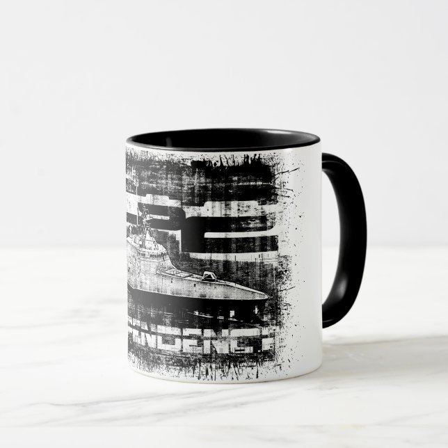 Mug Bateau de combat Littoral Musique Indépendance (Devant droit)