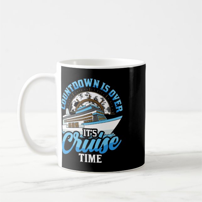 Mug Bateau de croisière le compte à rebours est termin (Gauche)