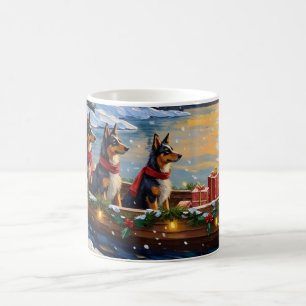 Mug Bateau de Noël de berger anatolien pour les fêtes