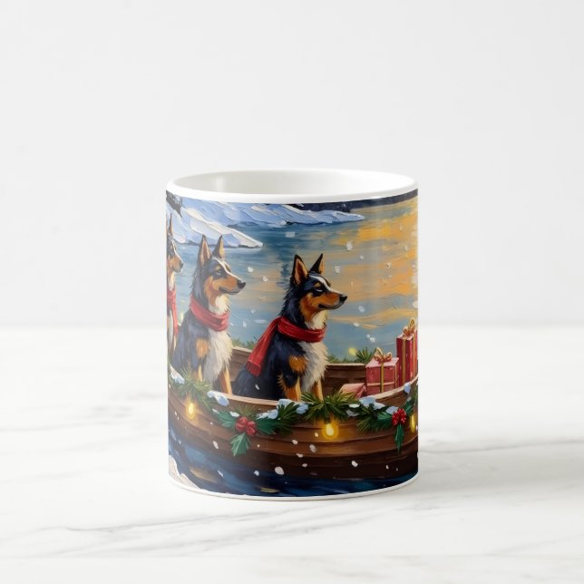 Mug Bateau de Noël de berger anatolien pour les fêtes (Centre)