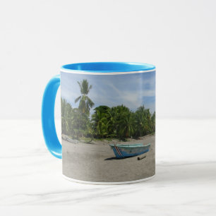 Mug Bateau de pêche à la plage au Costa Rica