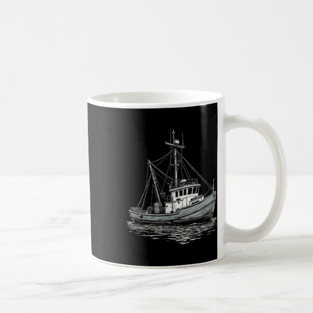 Mug Bateau de pêche vintage – Maritime et nautique  (Droite)