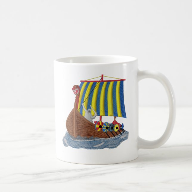 Mug Bateau de Viking de Suédois (Droite)