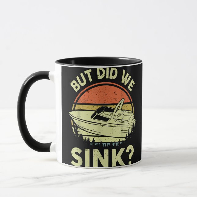 Mug Bateau Drôle Mais Avons-Nous Éclaté Hommes Femmes  (Gauche)
