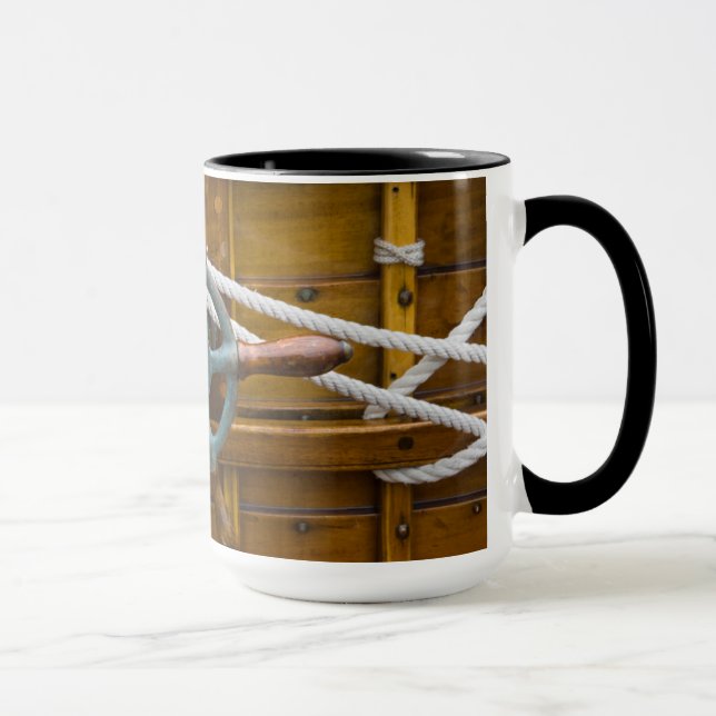 Mug Bateau en bois antique (Droite)