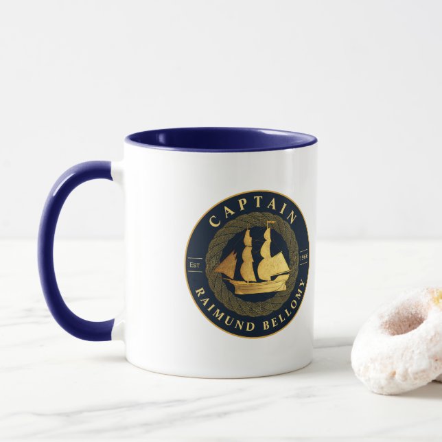 Mug Bateau Gold (Avec donut)