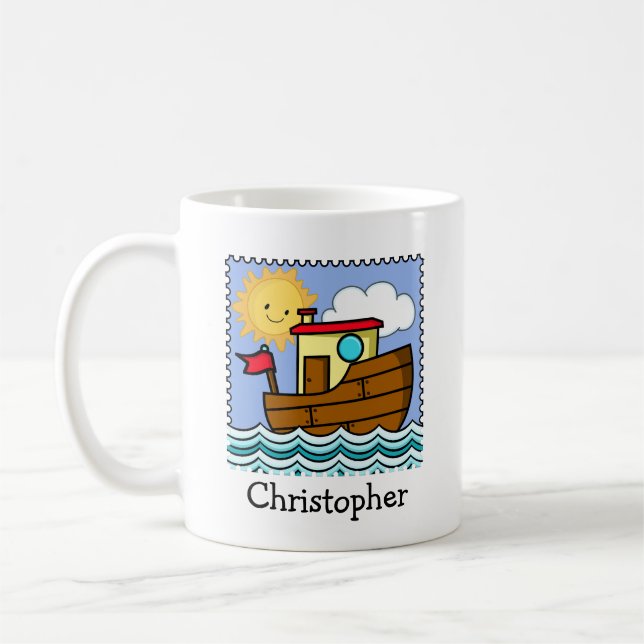 Mug Bateau Remorqueur Personnalisé (Gauche)