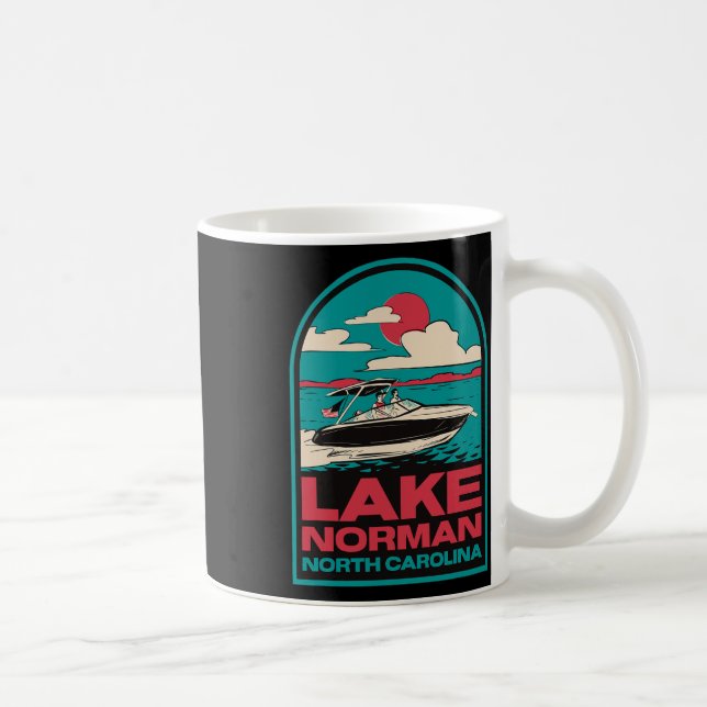 Mug Bateau Rétro Lake Norman Nc  (Droite)