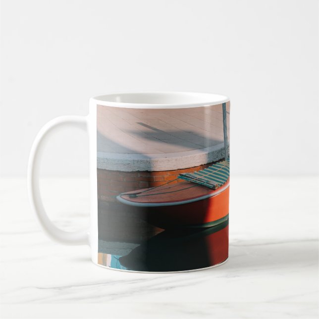 MUG BATEAU ROUGE ET VERT ACCUEIL SUR LE QUAI (Gauche)