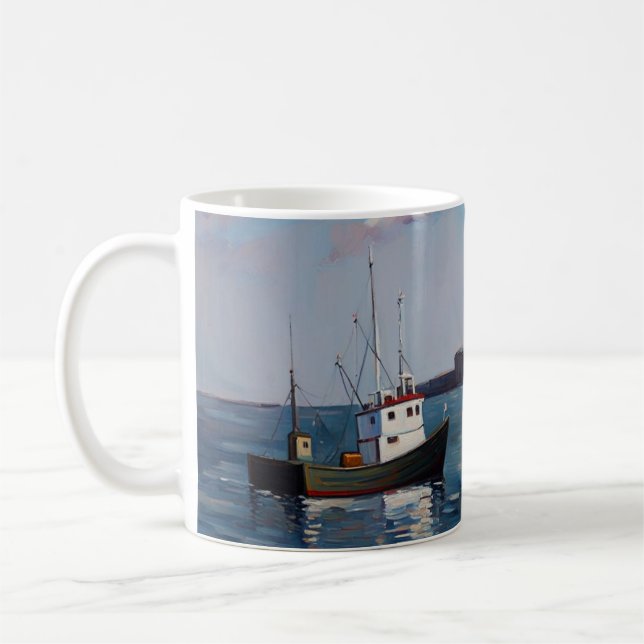 Mug Bateau Sur Le Port (Gauche)