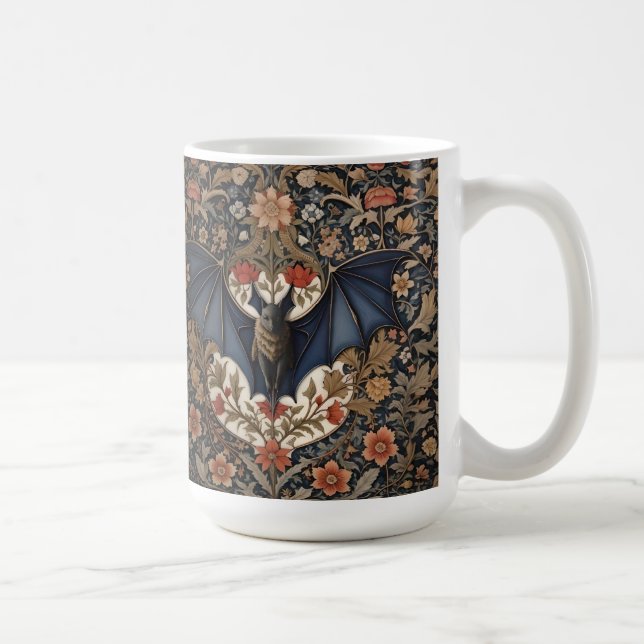 Mug Bateau volant - Moderne William Morris Floral (Droite)