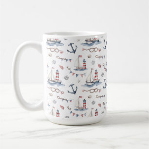 Mug Bateaux à voile de la fête nationale côtière Phare